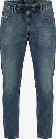 DIESEL Tapered Jeans '2030 D-KROOLEY JOGGJEANS Superstretch & Supersoft' in Green: front