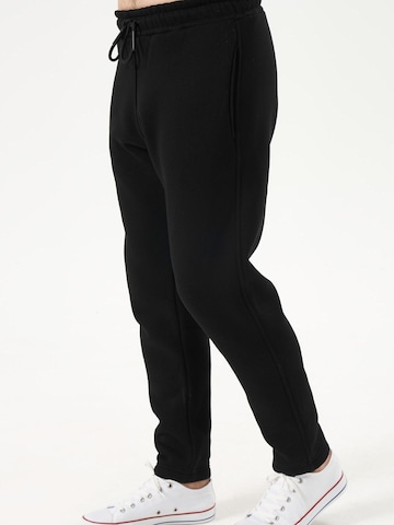 LOUIS LECLER Slim fit Trousers 'Lucien' in Black