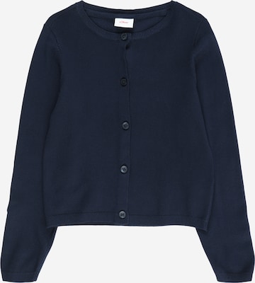 Cardigan s.Oliver en bleu : devant