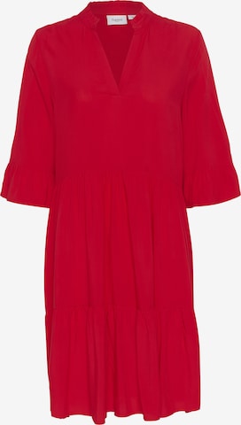 SAINT TROPEZ Jurk 'Eda' in Rood: voorkant