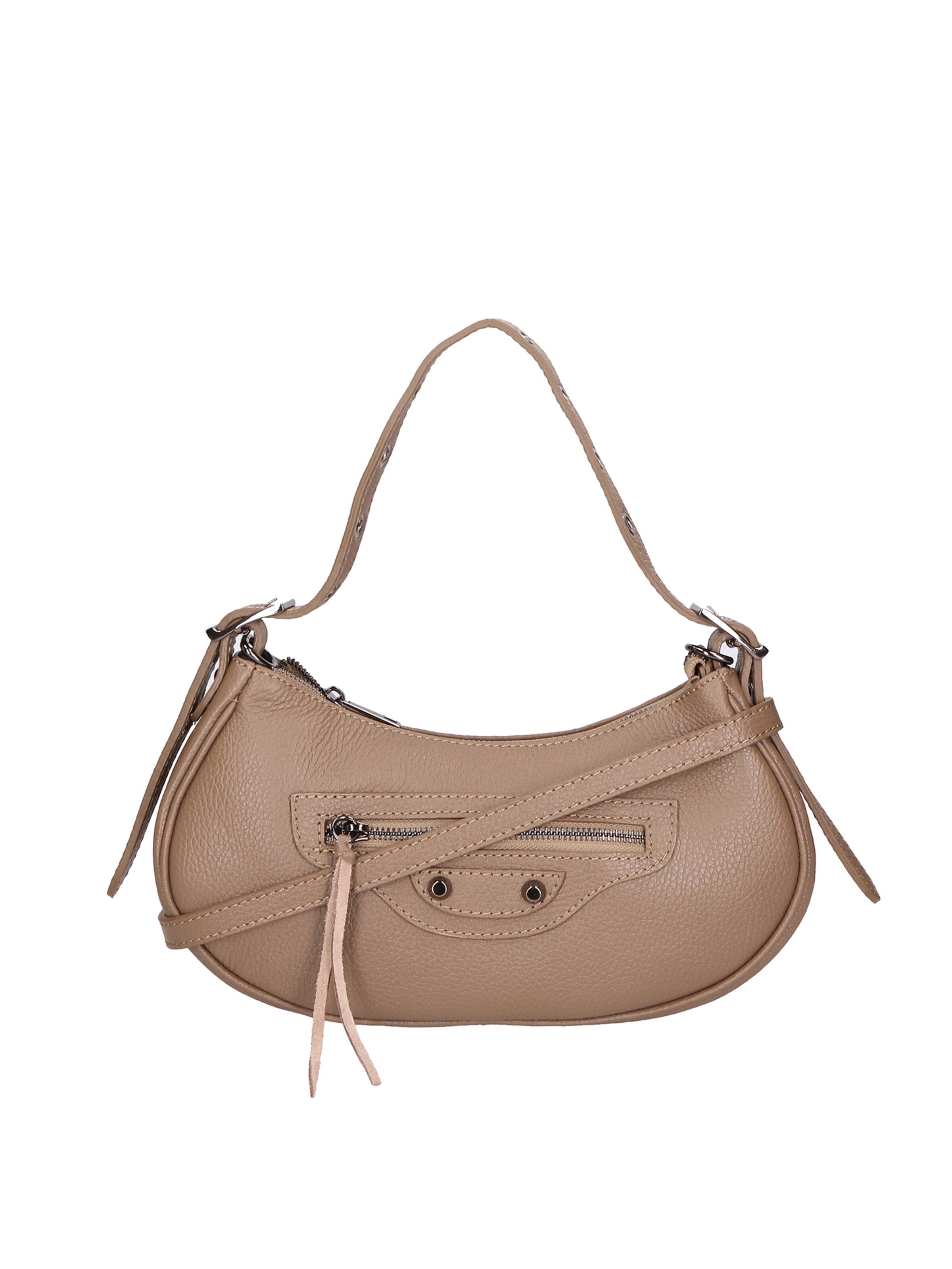 Borsa a spalla di Gave Lux in beige: frontale