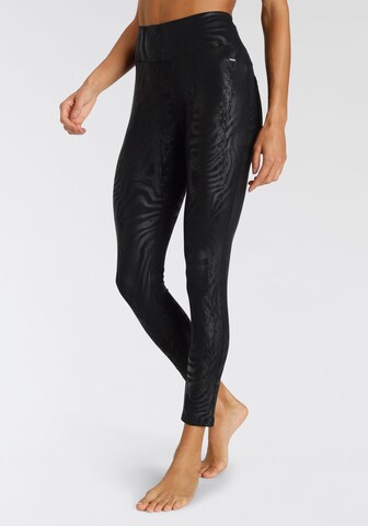 LASCANA Skinny Leggings - fekete: elől