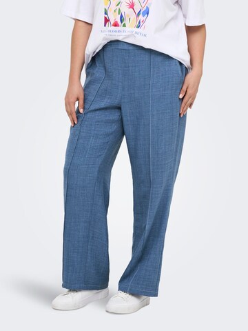 regular Pantaloni con pieghe 'CARKATIE' di ONLY Carmakoma in blu: frontale