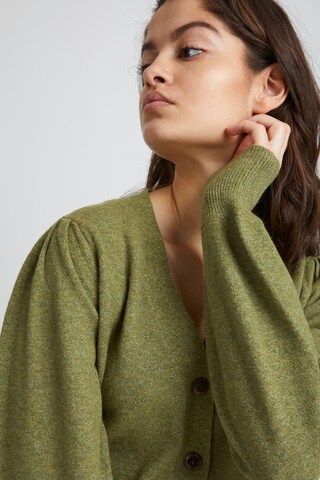 ICHI Knit Cardigan 'Kate' in Green