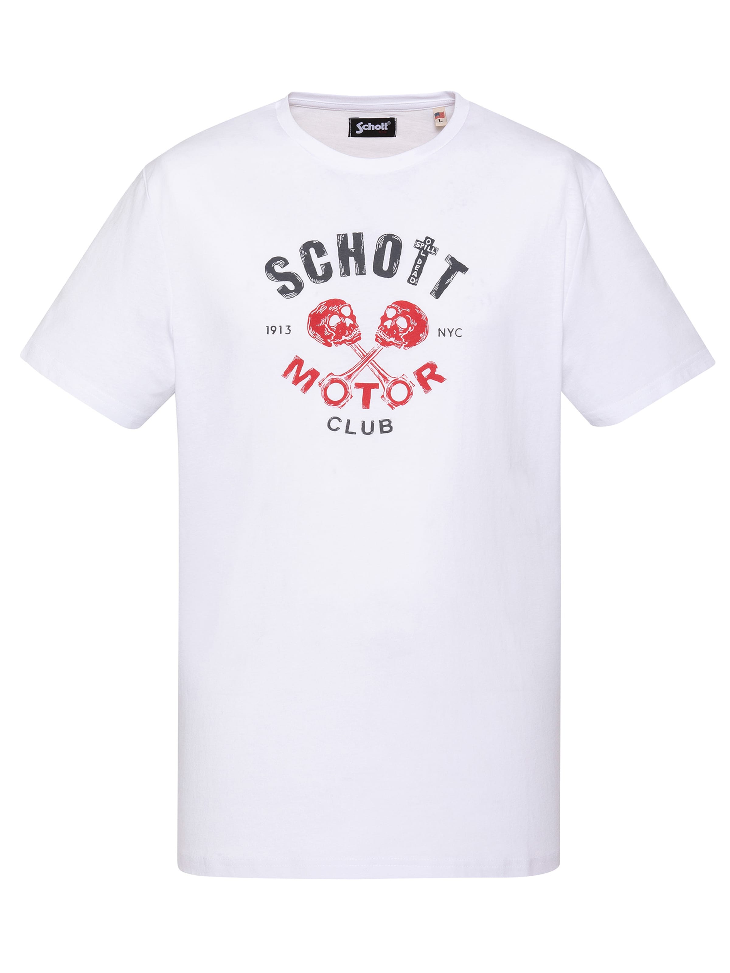 Schott NYC Shirt in White: front