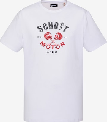 Schott NYC Shirt in Weiß: Vorderseite