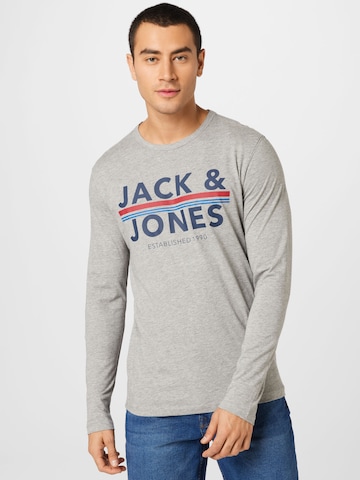 JACK & JONES - Camiseta 'Ron' en gris: frente