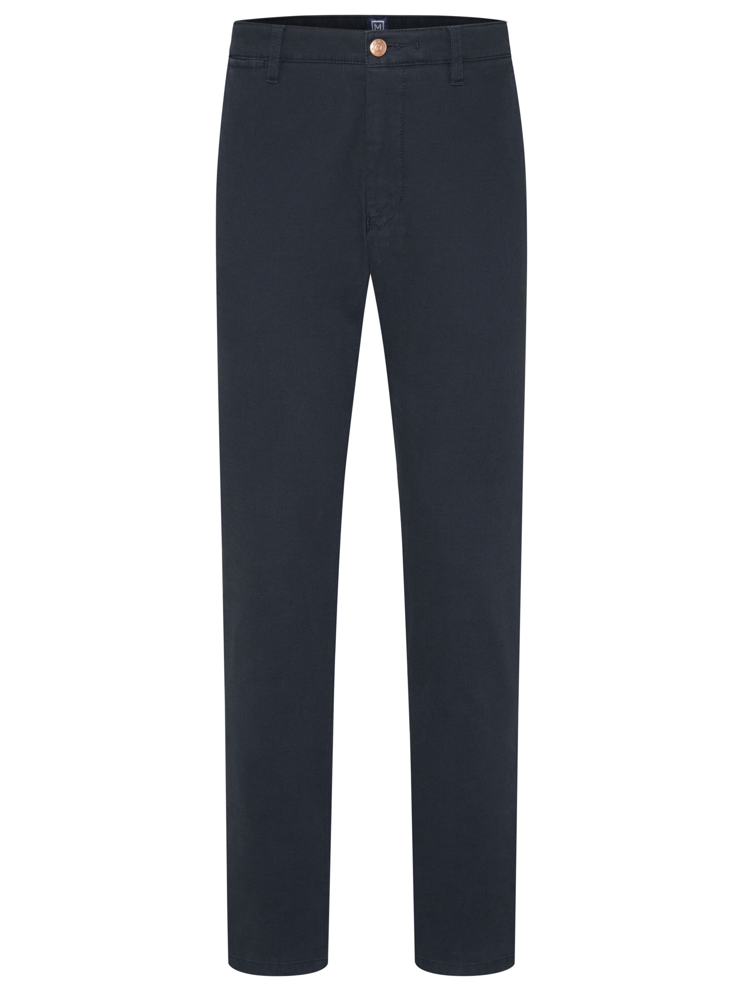MEYER Chino trousers in Blue: front