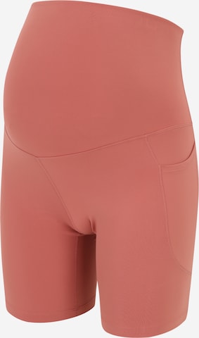 NIKESkinny Sportske hlače 'One' - roza boja: prednji dio