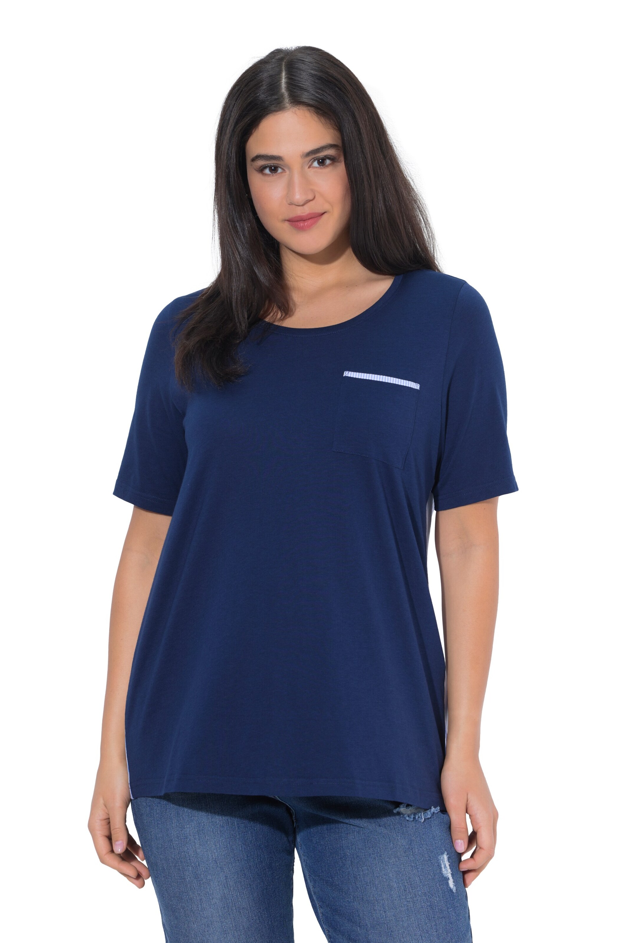 Ulla Popken Shirt in Blauw: voorkant