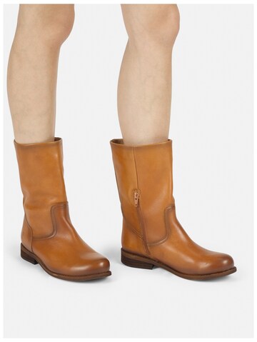 Felmini Wide Fit Boots 'Oderg W102' in Brown