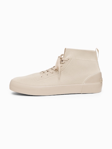 Ombre Sneakers hoog in Beige