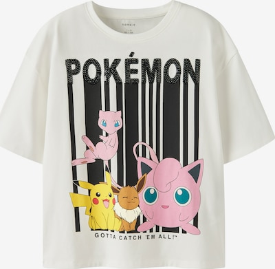 NAME IT Paita 'NKFNISA POKEMON' koossa 116 värissä keltainen / roosa / musta / offwhite, Tuotenäkymä