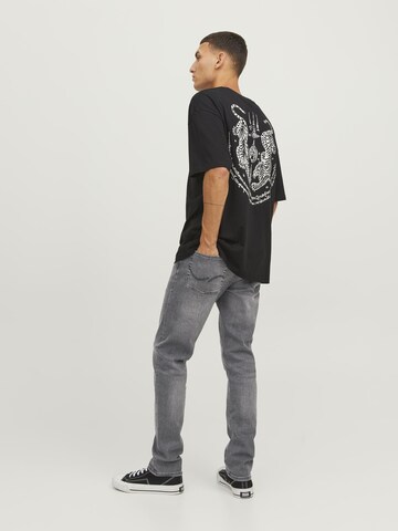 Slimfit Jeans 'Glenn' de la JACK & JONES pe negru