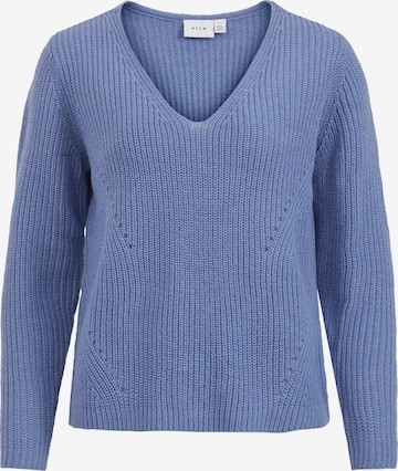 VILA Sweater in Blue: front