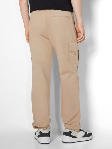 Bershka Loosefit Hose in Beige