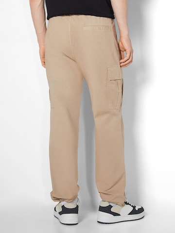 Bershka Loosefit Cargobroek in Beige