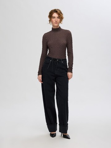 T-shirt SELECTED FEMME en marron