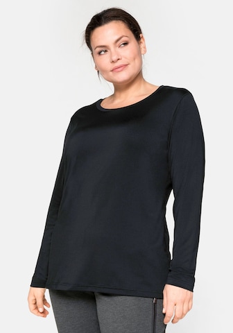 T-shirt fonctionnel SHEEGO en noir : devant