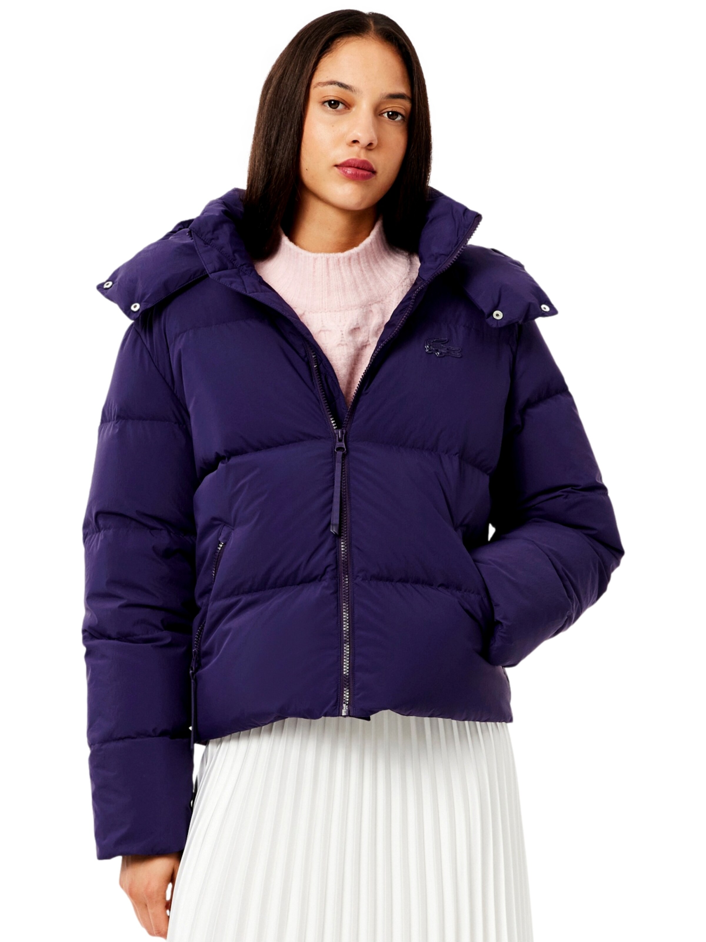Giacca invernale di LACOSTE in lilla: frontale