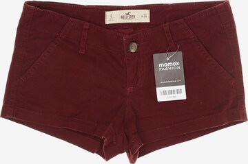 HOLLISTER Shorts in XXS in Red: front