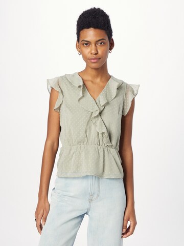 ABOUT YOU Blouse 'Ludmilla' in Groen: voorkant