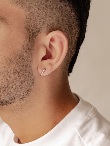 Hey Happiness Earring 'Oval Hoop' in Silver