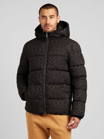 Geacă de iarnă de la GUESS pe negru: față