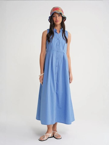 MixRay - Vestido em azul: frente