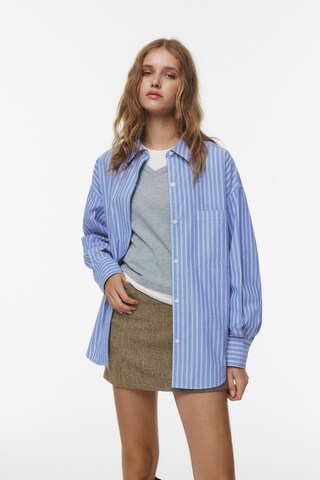 Pull&Bear Blouse in Blauw