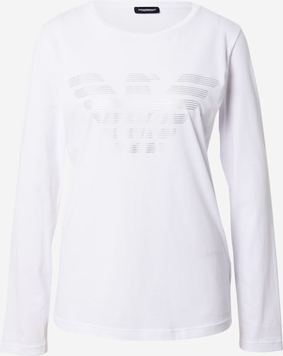 Emporio Armani Chemise de nuit 'Visibility' en argent / blanc cassé, Vue avec produit