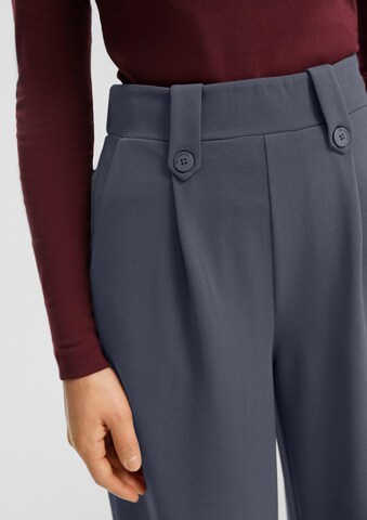 Wide Leg Pantalon à pince QS en bleu