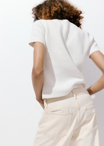 MANGO Sweater 'ANTUAN' in White