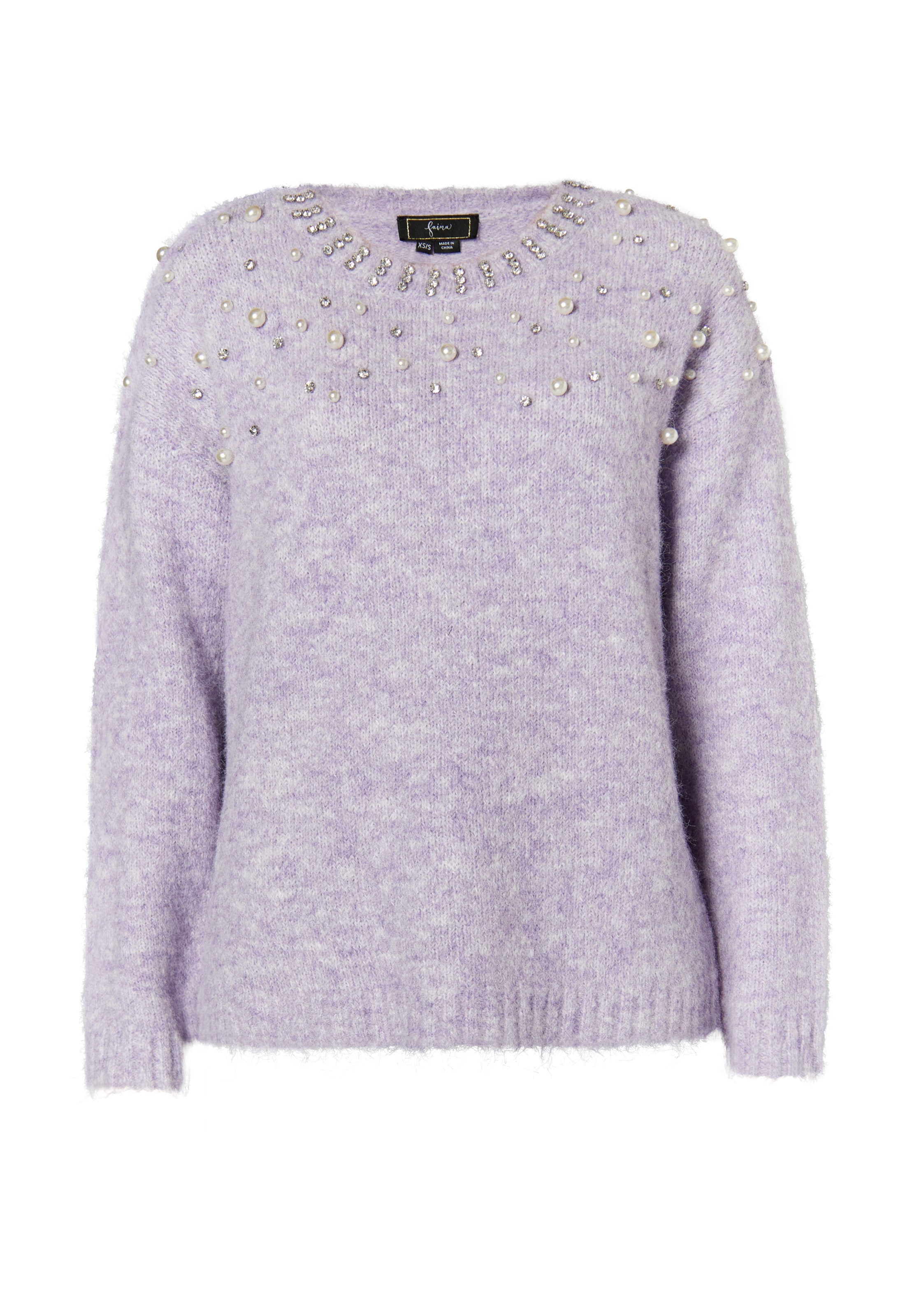 faina Pulóver 'Koosh' - lila: elől