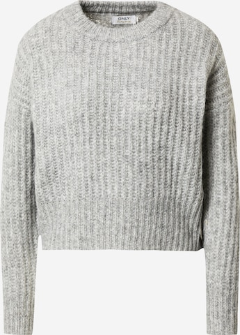 ONLY Pullover 'New Chunky' i grå: forside