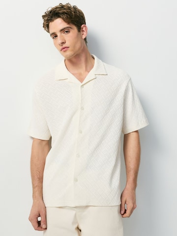 Next Regular fit Button Up Shirt in Blue