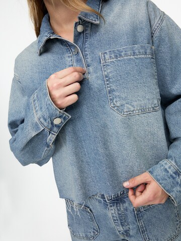 Pull&Bear Bluse in Blau