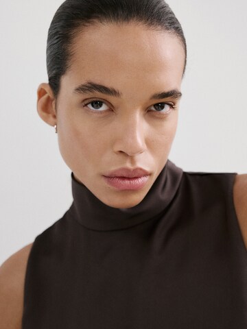 Chemisier 'STONAK' MANGO en marron