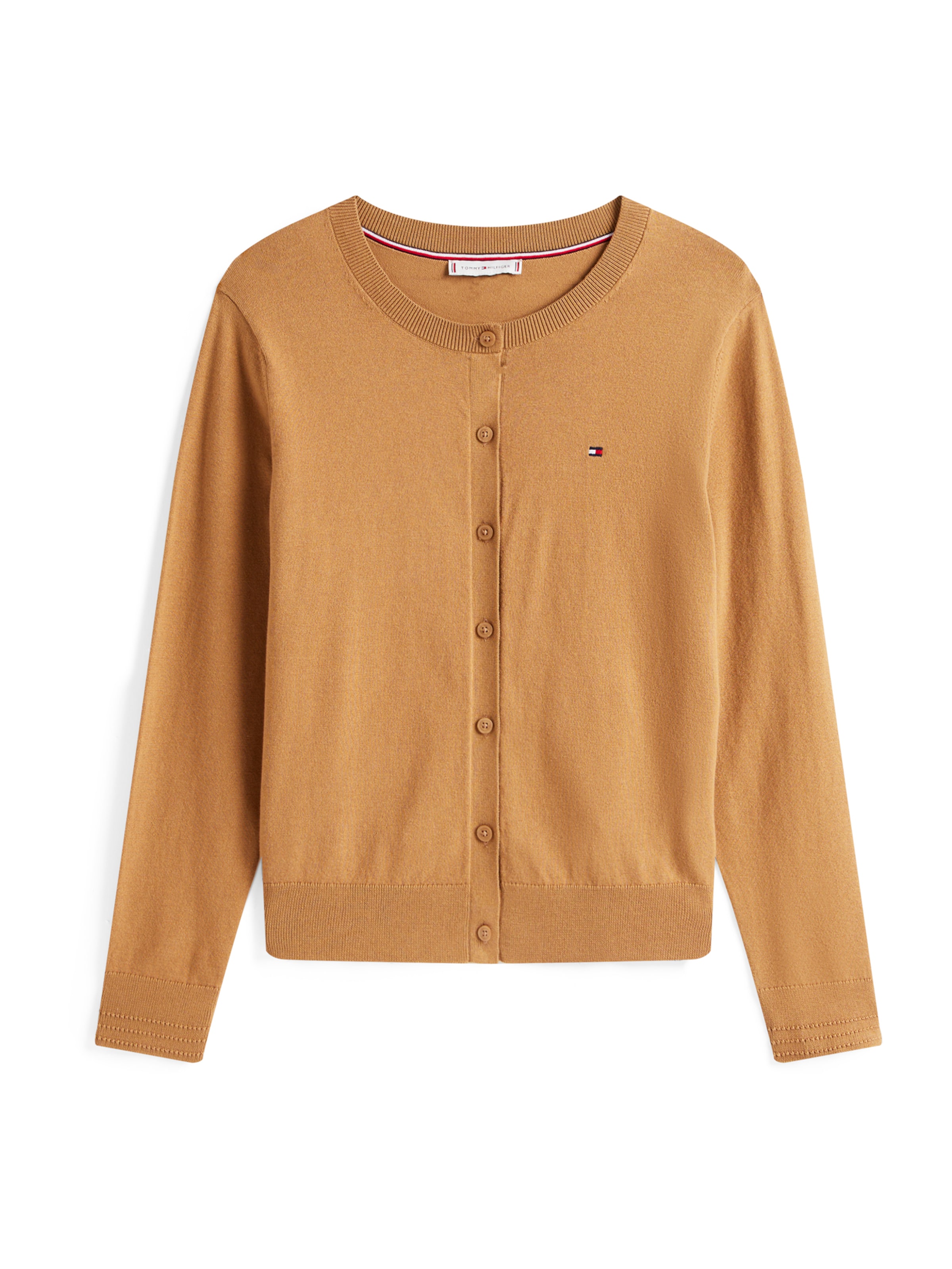 TOMMY HILFIGER Strickjacke in Braun: Vorderseite