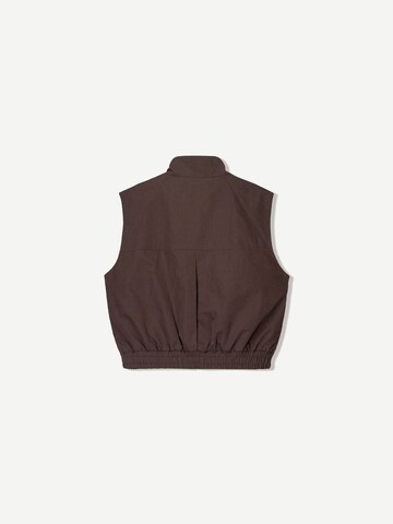 Gilet Bershka en marron