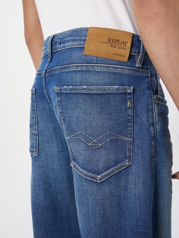 Regular Jeans 'Kiran' de la REPLAY pe albastru