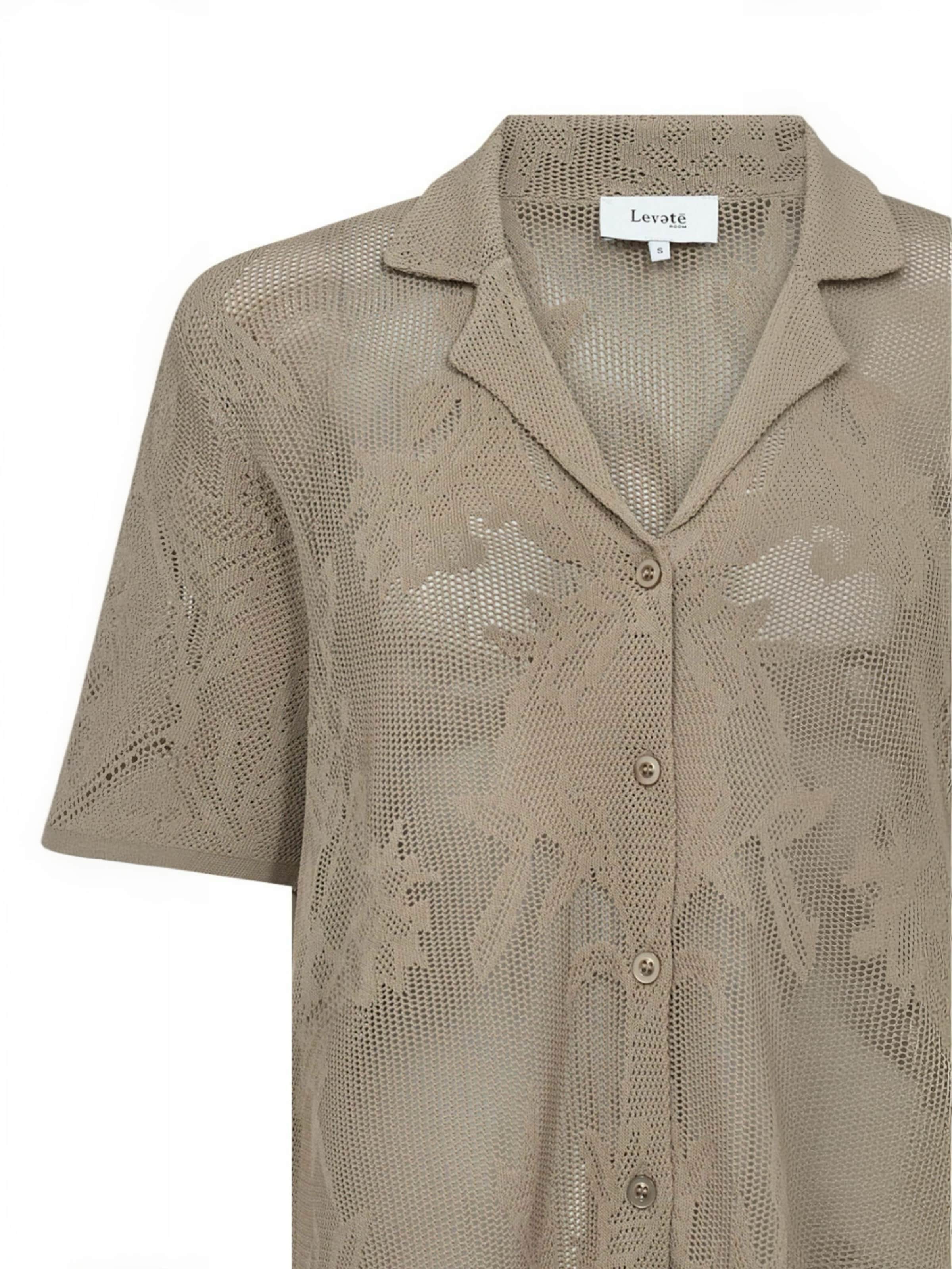 Levete Room Shirt ' LR-RUBIE ' in Beige