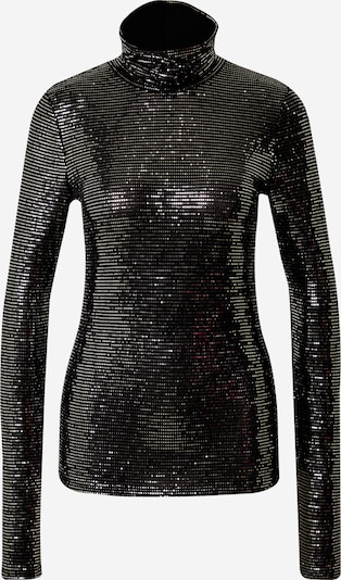 Marškinėliai 'ENECK' iš Essentiel Antwerp, spalva – juoda / sidabrinė, Prekių apžvalga