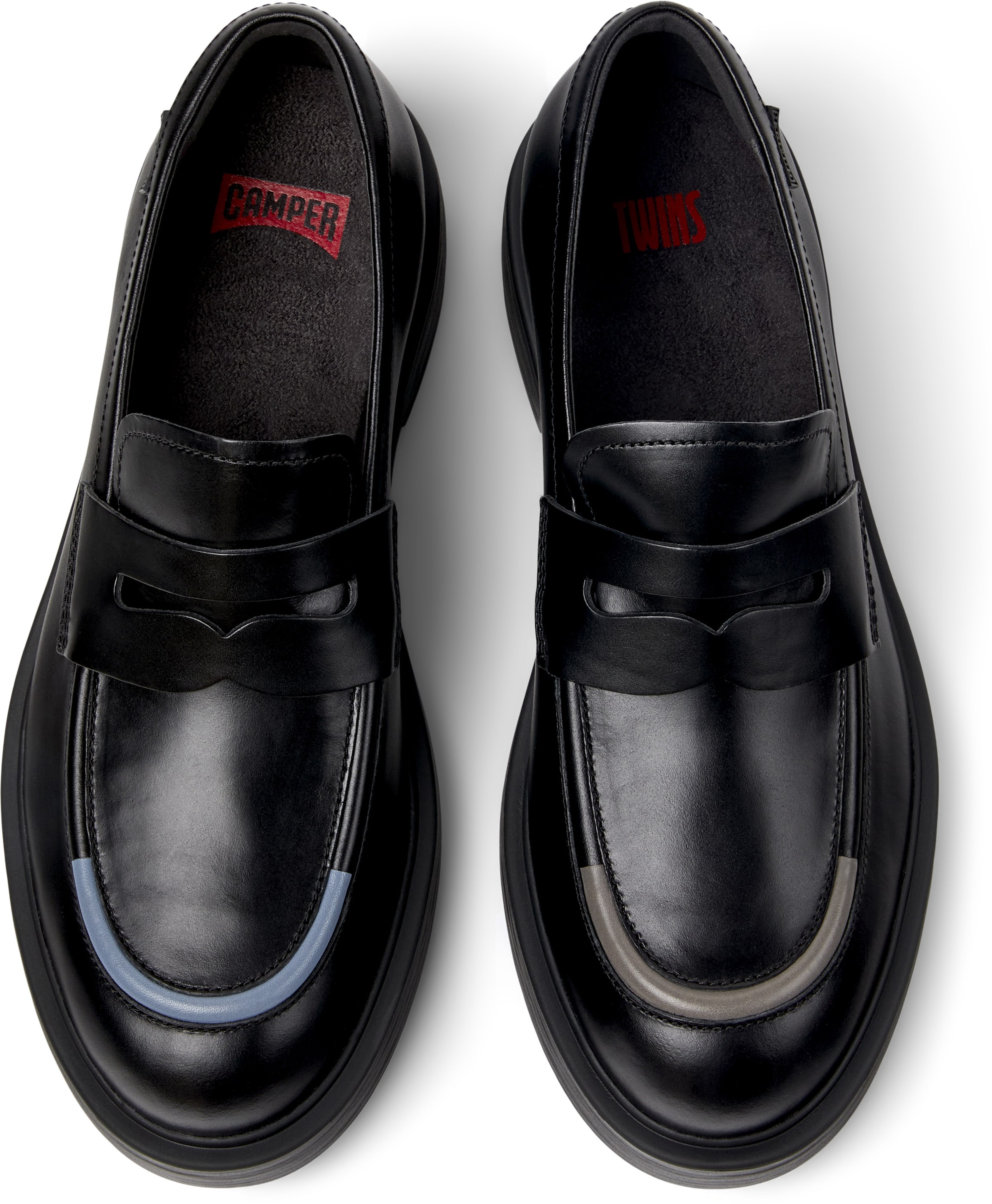 CAMPER Moccasin 'Dean  Twins' in Black