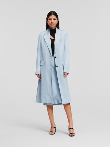 Karl Lagerfeld Between-Seasons Coat in Blue: front