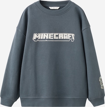 MANGO KIDS Collegepaita 'Minewolf' värissä harmaa: etupuoli