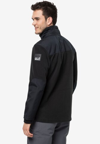 JACK WOLFSKIN Funktionsfleecejacke 'Blizzard' in Schwarz