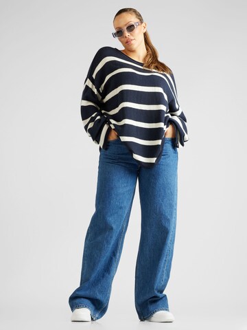 Pull-over oversize Tommy Hilfiger Curve en bleu