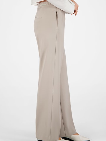 Gardeur Regular Trousers with creases 'Franca800' in Beige