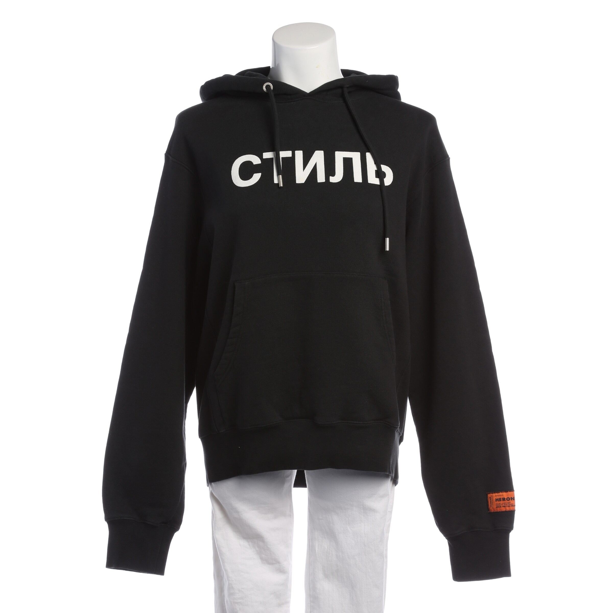 Heron Preston Sweatshirt & Zip-Up Hoodie in XS in Black: front